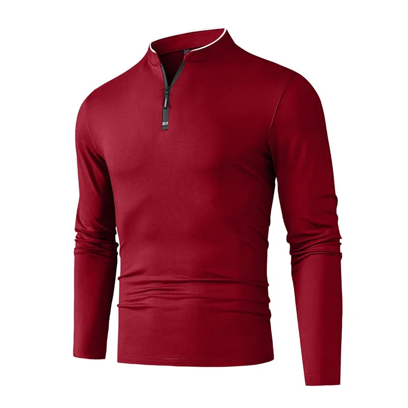 Halston Quarter-Zip Long Sleeve