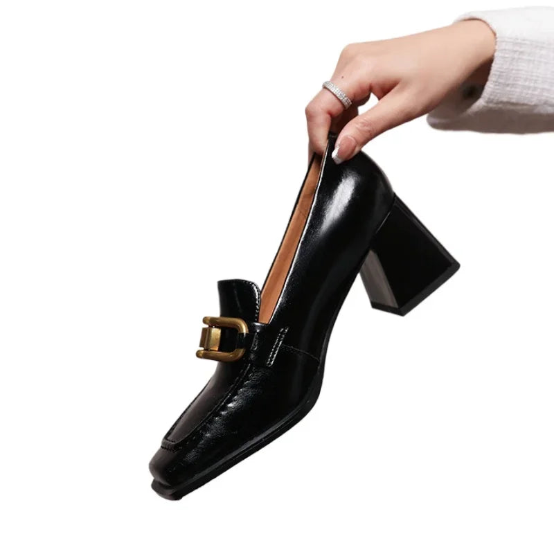 Clara Square-Toe Heels