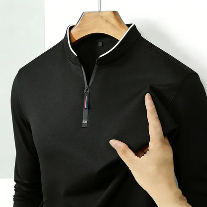 Halston Quarter-Zip Long Sleeve
