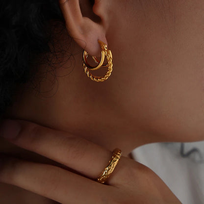 Elara Twist Hoops